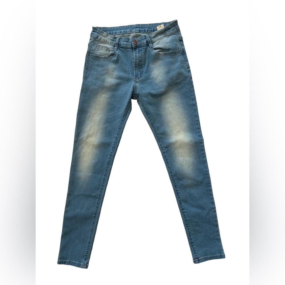 SHEIN Washed Blue Men's Straight Leg Jeans Small